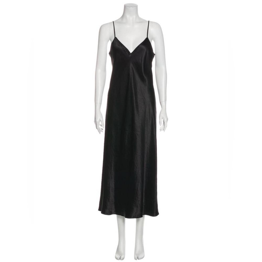 Vince Black Silk Slip Dress